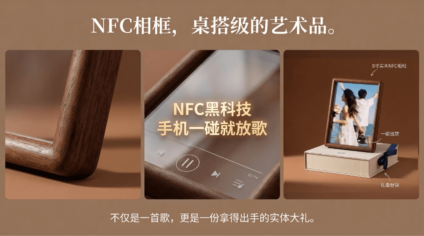 NFC相框,桌搭级的艺术品